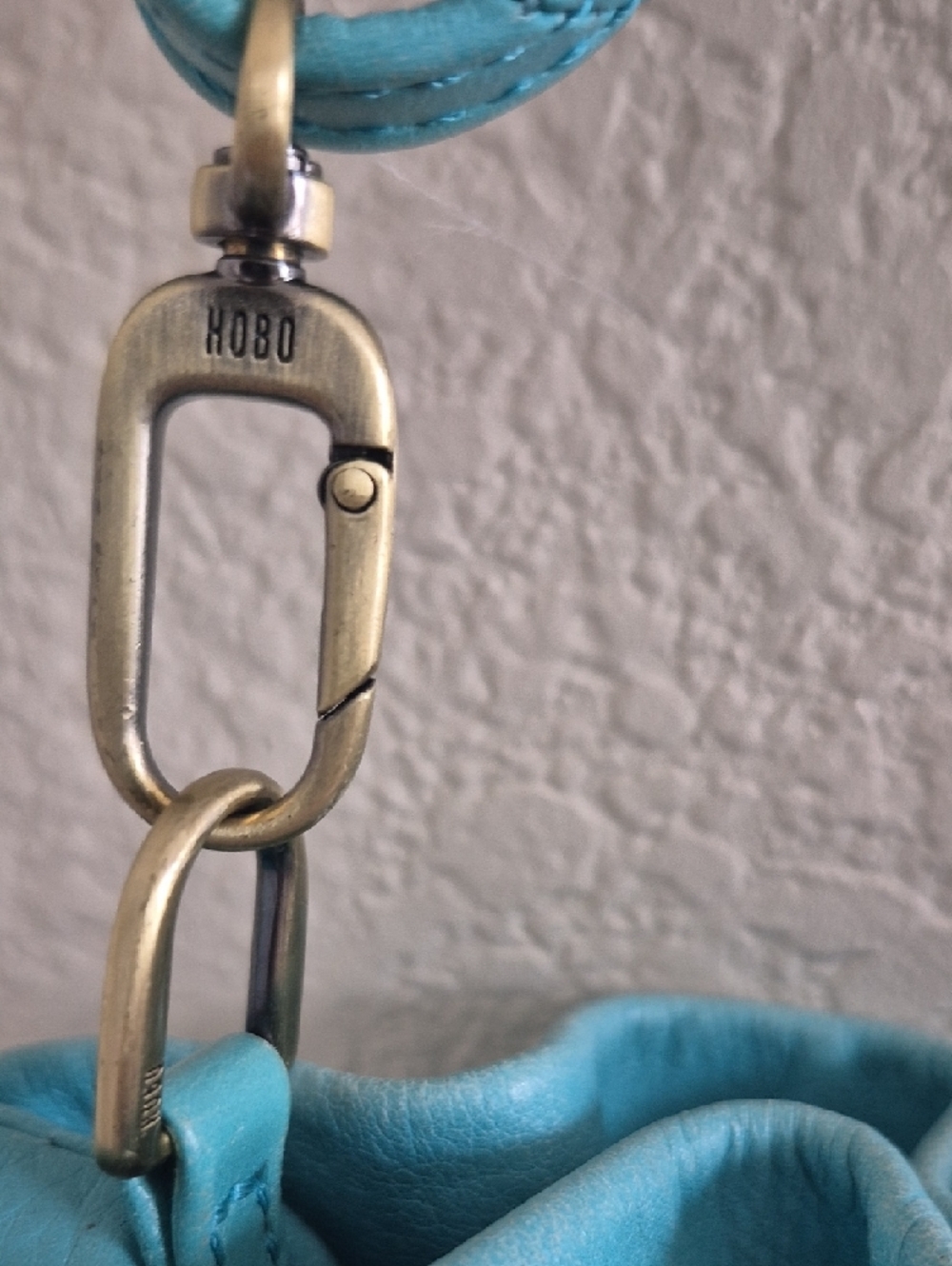 HOBO Turquoise Drawstring Shoulder Bag - Picture 2 of 8